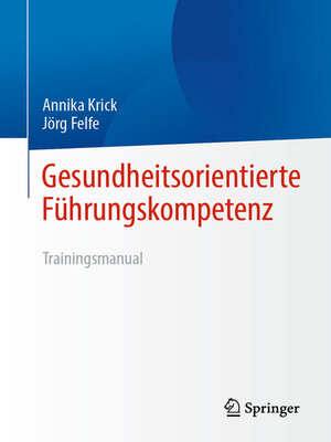 cover image of Gesundheitsorientierte Führungskompetenz